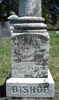 1892 Headstone Jesse Bishop and Abby Fox