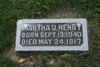 1917 Headstone Martha J Henry