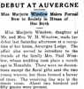 Marjorie Winslow Debut 10/18/1919 (1 of 3)